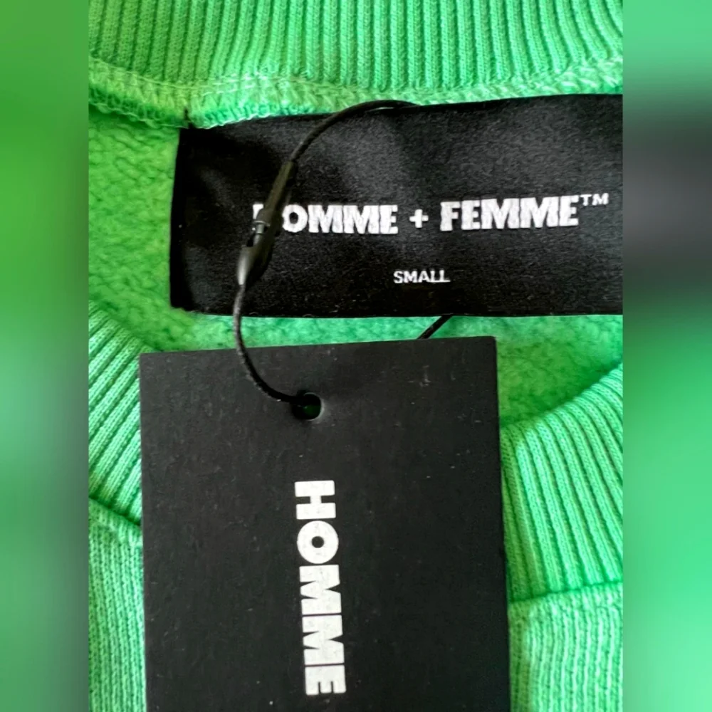 Homme + Femme Embroidered Royal Crest Crewneck Green Size-Small